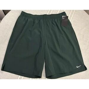 Nike 303 Men's Basketball Athletic Gym Nylon Shorts - Green -White - XL NWT